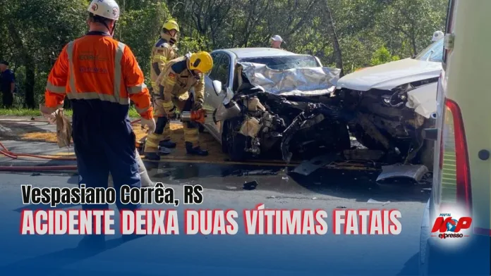 Colisão entre carro e caminhonete deixa dois mortos em Vespasiano Corrêa